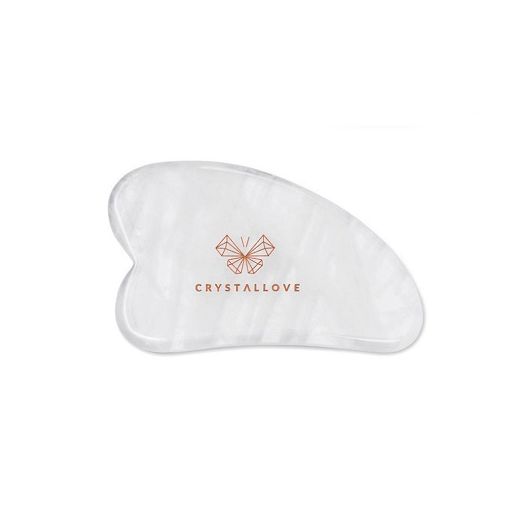 Crystallove Clear Quartz Gua Sha  (Sejas masāžas plāksnīte no kalnu kristāla)