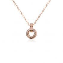 Marmara Sterling Trinity Necklace  Rose Gold-plated