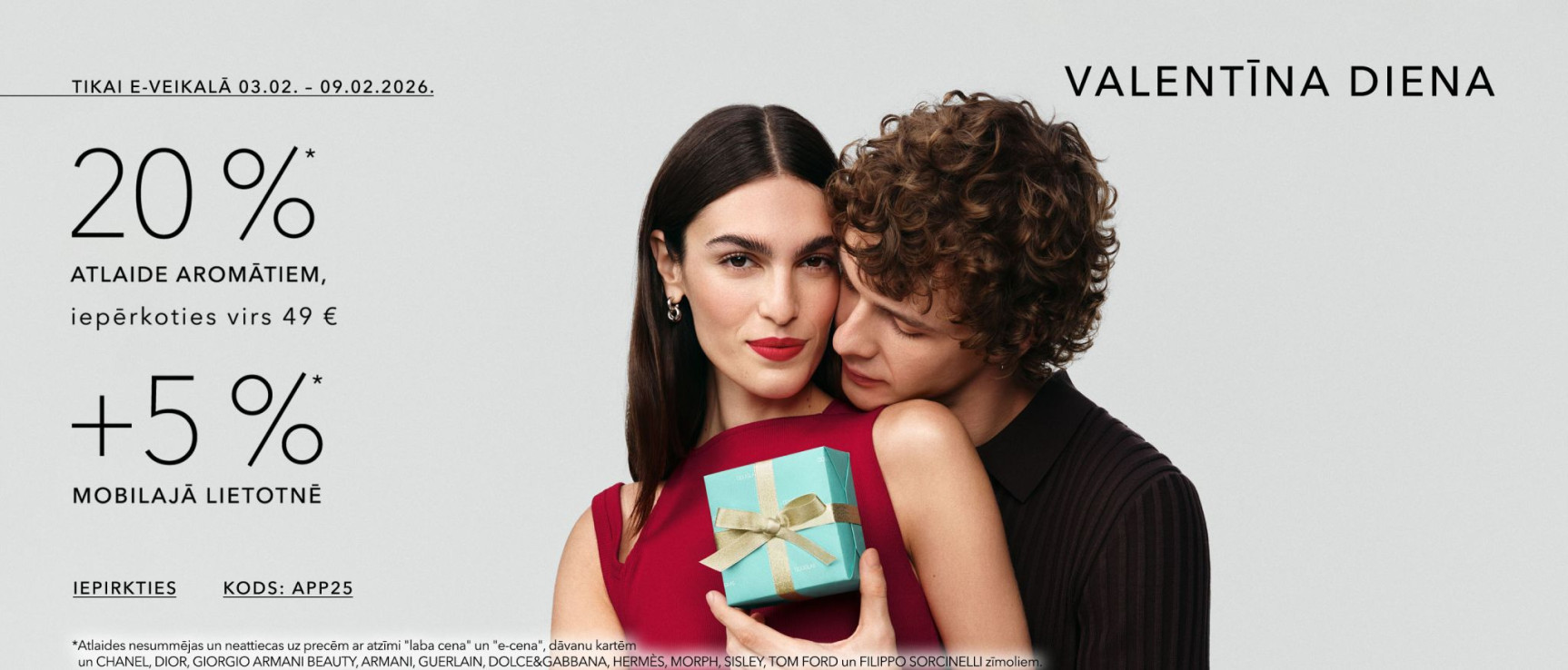  20%* atlaide aromātiem, iepērkoties virs 49 eur, lietotnē -25 %* Kods: app5