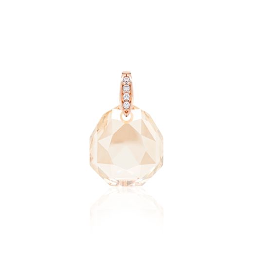 Marmara Sterling 952 Silver Majestic Pendant Emerald Rose Gold