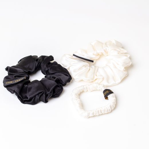 ONE:ZERO Mulberry Silk Scrunchie M Size 