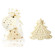 WONDERNICE Christmas Tree Gold Organza