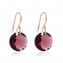 Marmara Sterling Classic Cut Earrings Ametist Goldplated