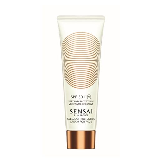 Sensai Silky Bronze Cellular Protective Cream for Face SPF 50+  (Sauļošanās aizsargkrēms sejai SPF 5