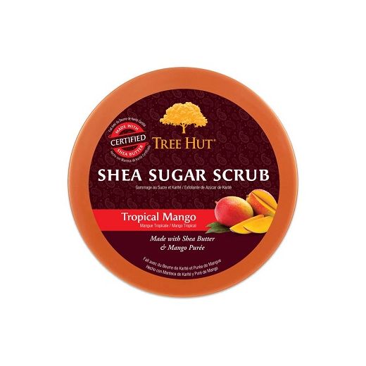 Tree Hut Shea Sugar Scrub Tropical Mango   (Cukura skrubis ķermenim)