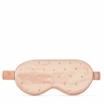 CRYSTALLOVE Crystalized Silk Eye Mask - Rose Gold