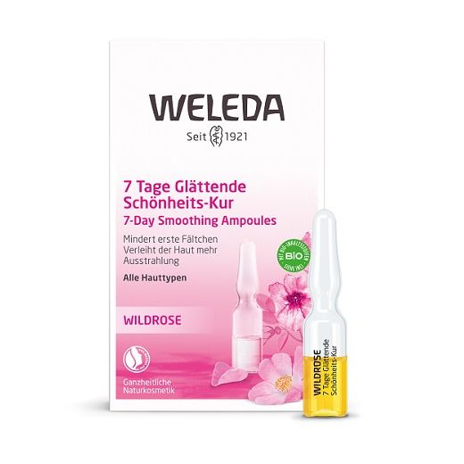 Weleda Wildrose 7-Day Smoothing Ampoules  (Savvaļas rožu eļļa sejai ampulās)