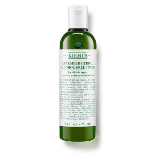 Kiehl's Cucumber Herbal Alcohol-Free Toner  (Sejas toniks sausai un jutīgai ādai bez pievienota