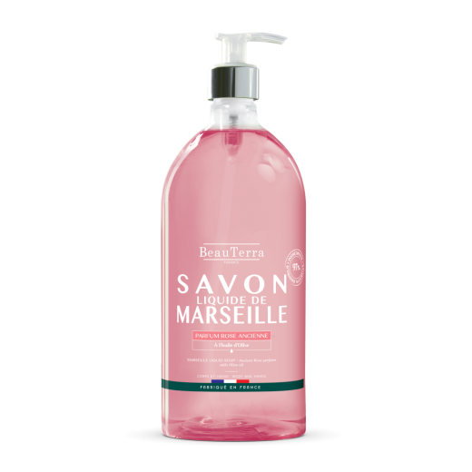 BeauTerra Marseille Liquid Soap Ancient Rose