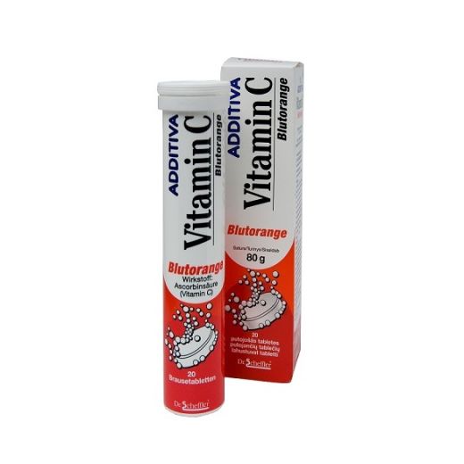 ADDITIVA Vitamin C 1 g Blutorange