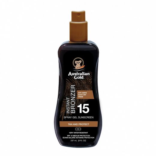 AUSTRALIAN GOLD SPF 15 Spray Gel With Bronzer