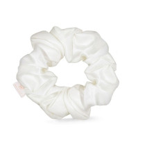 CRYSTALLOVE Silk Scrunchie - Ivory