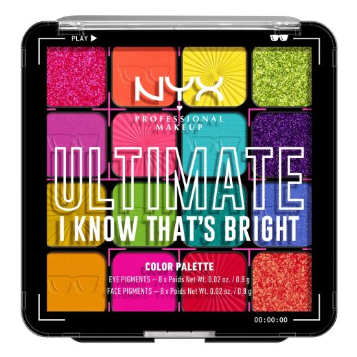 NYX Professional Makeup 	 Ultimate Shadow Palette Pro-Level 16 Pan Palette