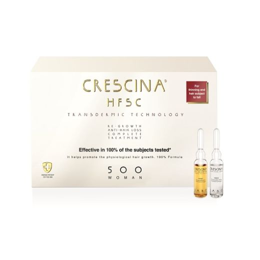 Crescina HFSC Transdermic Complete Treatment 500 for Woman  (Preparāts ārīgai lietošanai, lai novērs