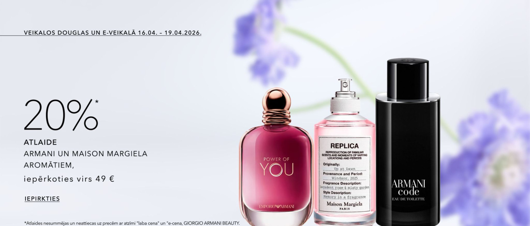 20%* Atlaide  Armani Un Maison Margiel Produktiem