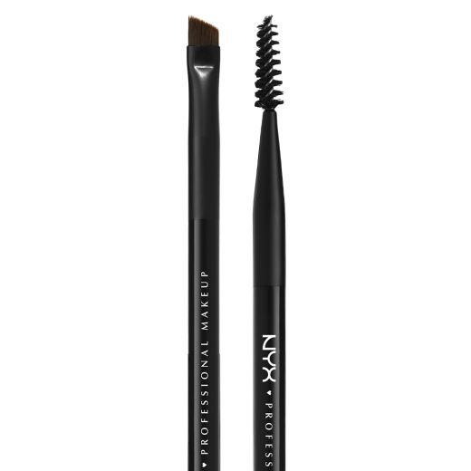NYX Professional Makeup Pro Dual Brow Brush  (Ota uzacu grima uzklāšanai)