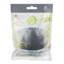 SoEco Konjac Sponge - Charcoal  (Maigi attīrošs sejas mazgāšanas sūklis - kokogles)
