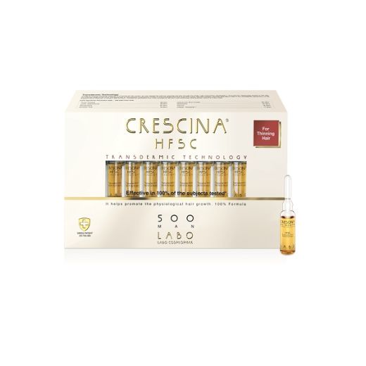 Crescina HFCS Transdermic Re-Growth 500 for Man  (Dermokosmētisks preparāts ārīgai lietošanai, lai v