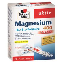 Doppelherz Aktiv Magnijs 400 + B1+B6+B12   (Sirdij, enerģijai un muskuļiem)