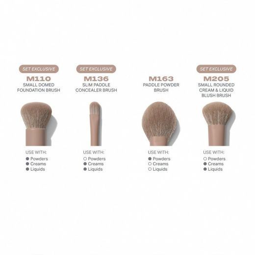 MORPHE Iced Mocha 4-Piece Face Brush Set