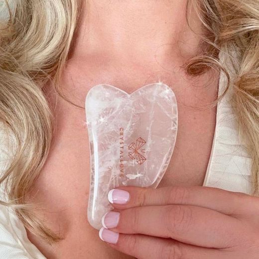 Crystallove Clear Quartz Gua Sha 