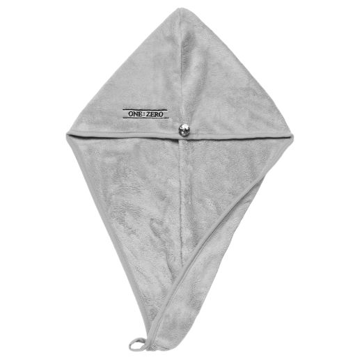 ONE:ZERO Hair Towel With Crystal Button 