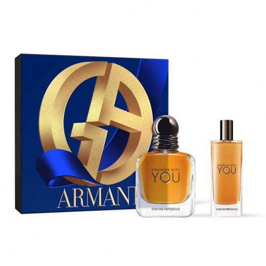 Giorgio Armani Stronger With You Gift Set for Men With Eau de Toilette