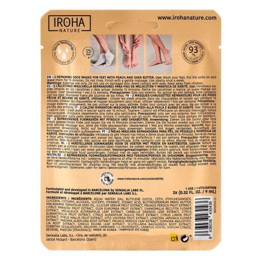 IROHA NATURE Socks Treatment For Feet Repairing And Peach
