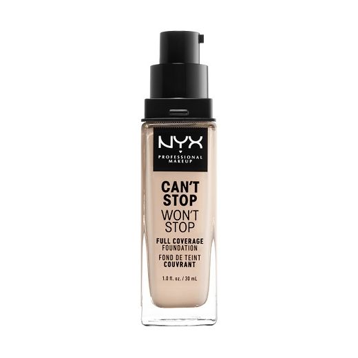 NYX Professional Makeup Can`t Stop Wan`t Stop Full Coverage Foundation  (Pilnīgas sedzamības tonālai