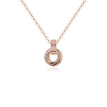 Marmara Sterling Trinity Necklace  Rose Gold-plated