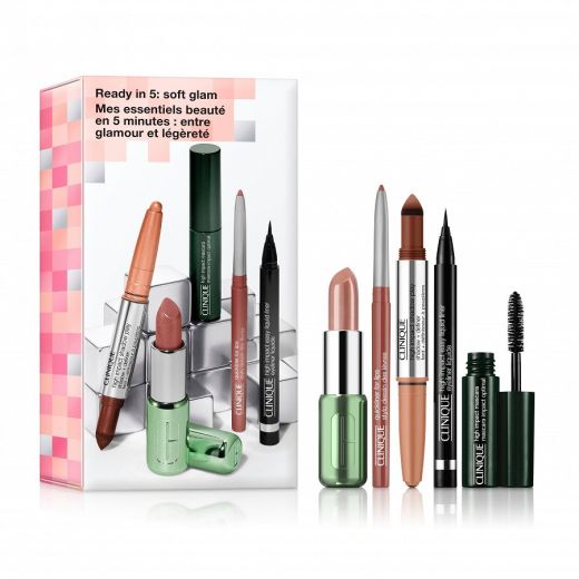 CLINIQUE Ready In 5: Soft Glam Makeup Set 