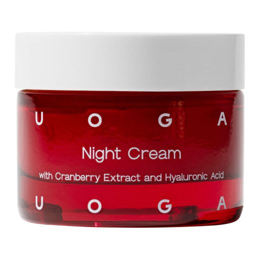 UOGA UOGA Organic Certified Night Face Cream With Cranberry Extract and Hyaluronic Acid