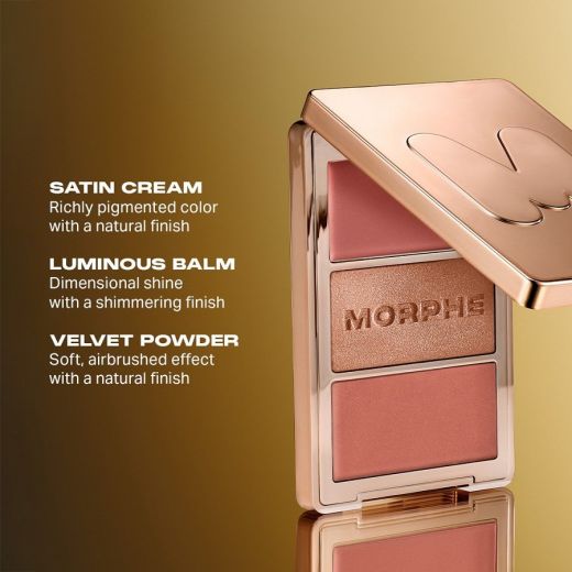 MORPHE Trophy Wife Cheek Thrills Multi-Finish Face Trio