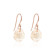 Marmara Sterling 925 Silver Majestic Earrings Golden Shadow Rose Gold