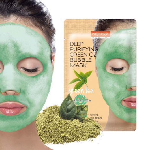 PUREDERM Bubble Mask Green