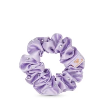 CRYSTALLOVE Crystalized Silk Scrunchie - Lilac