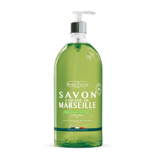 BeauTerra Marseille Liquid Soap Mint Lemon