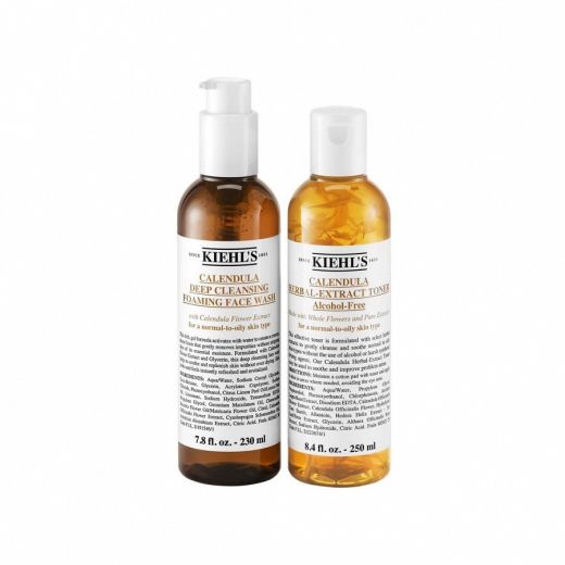 KIEHL'S  Winter Skin Soothing Calendula Duo 'Leave The Oil Behind'Gift Set