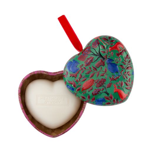 HEATHCOTE & IVORY Merry And Wild Scented Soap In Heart Shaped Tin 
