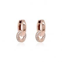 Marmara Sterling Classical Trinity Earrings Rose Gold-plated
