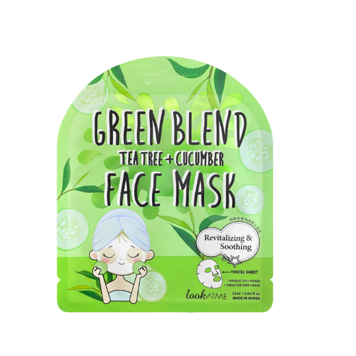 LOOK AT ME Green Blend Tencel Face Mask