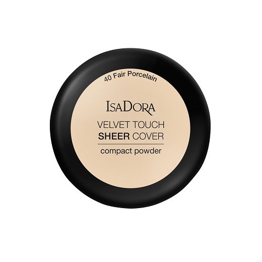 Isadora Velvet Touch Sheer Cover Compact Powder  (Zīdains kompaktais pūderis)