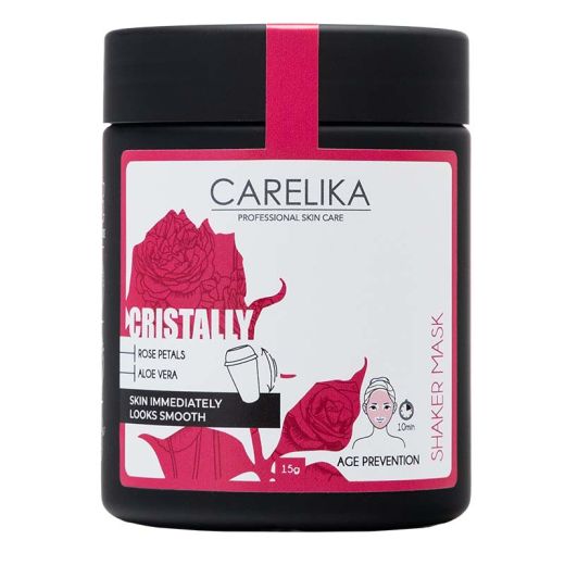 CARELIKA Shaker Prebiotic Cristally Mask Rose Petals