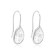 Marmara Sterling 925 Silver Drop Earrings White