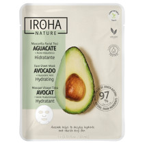 IROHA NATURE Hydrating Face Sheet Mask Avocado And Hyaluronic Acid