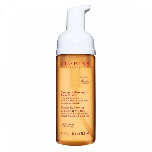 CLARINS Gentle Renewing Cleansing Mousse Foaming Texture