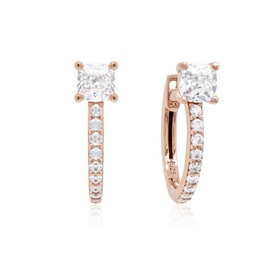 Marmara Sterling 925 Silver Earrings Rose Gold