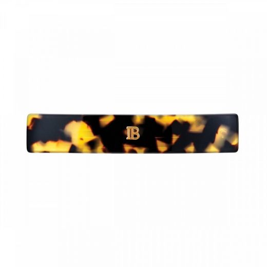 BALMAIN Cellulose Acetate Barrette Pour Cheveux Medium Tortoise Shell
