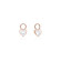 MARMARA STERLING 925 Silver Heart Earring Pendants White, Rose Gold