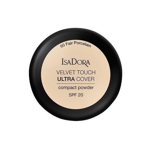 Isadora Velvet Touch Ultra Cover Compact Powder SPF 20  (Kompaktais pūderis SPF 20)